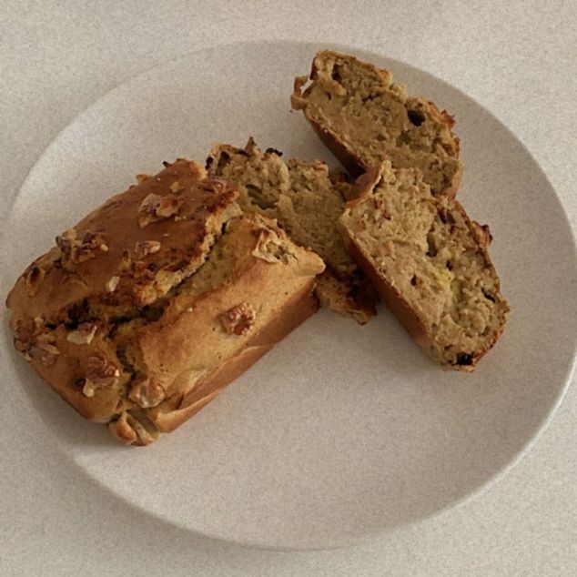 Banana bread o Bizcocho de plátano sin azúcar