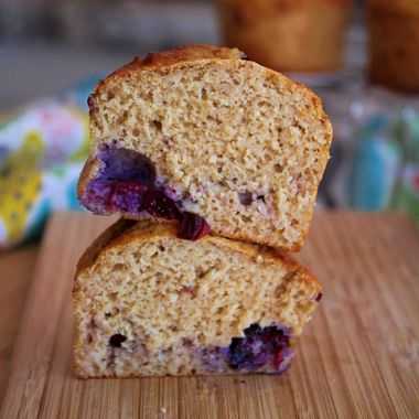 Muffins de arándanos sin gluten