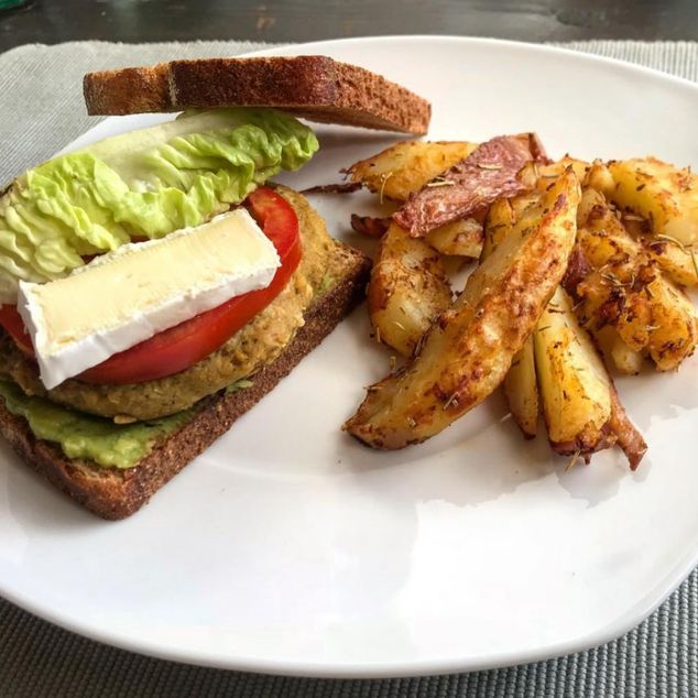 Hamburguesa de garbanzos receta