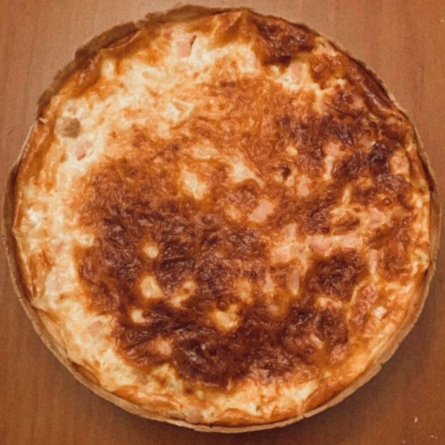 Quiche de jamón y queso