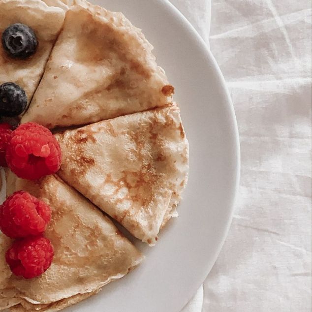 Crepes caseras de avena sin azúcar